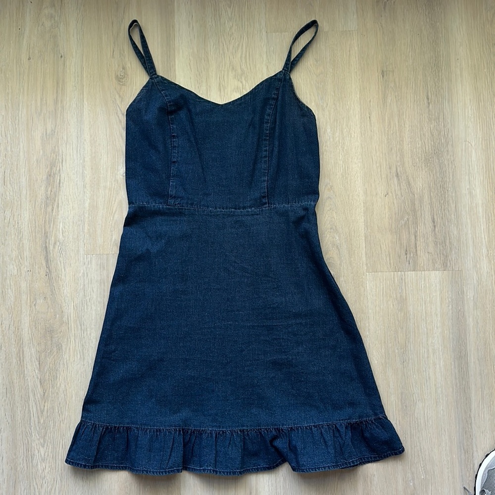 Old Navy Denim Spaghetti Strap Dress Size M